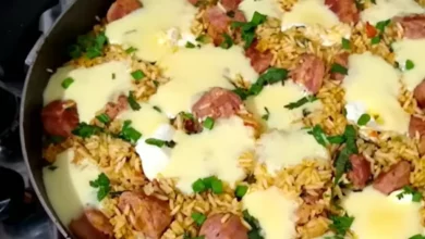 Receita de arroz cremoso com linguiça