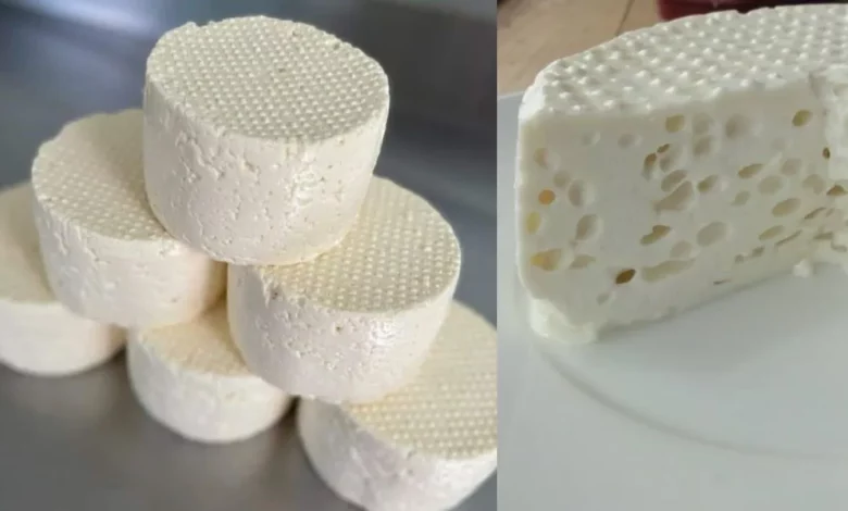 queijo caseiro com 4 ingrediente