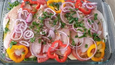 Filé de peixe ao forno