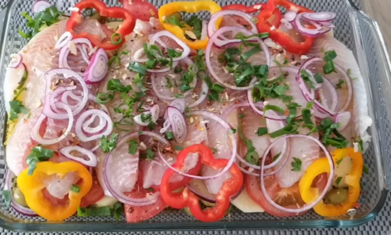 Filé de peixe ao forno