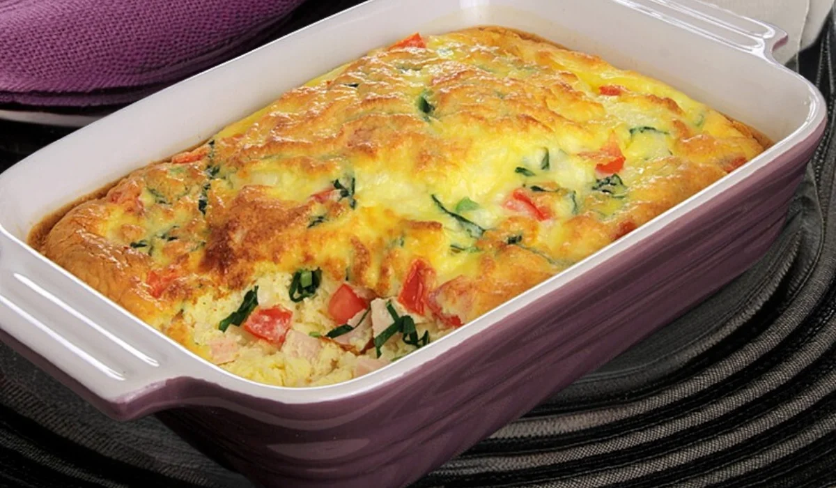 Omelete de forno com couve