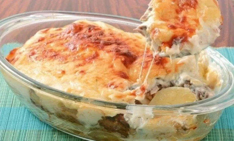 PEIXE GRATINADO COM MOLHO BRANCO