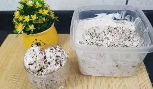 Sorvete caseiro de flocos com apenas 3 ingredientes