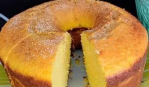 Receita de bolo de fubá da vovó