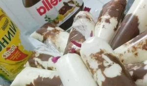 Geladinho Gourmet de Nutella com Leite Ninho