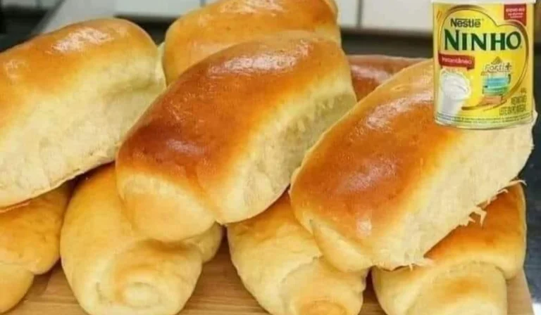 Pão caseiro de leite ninho