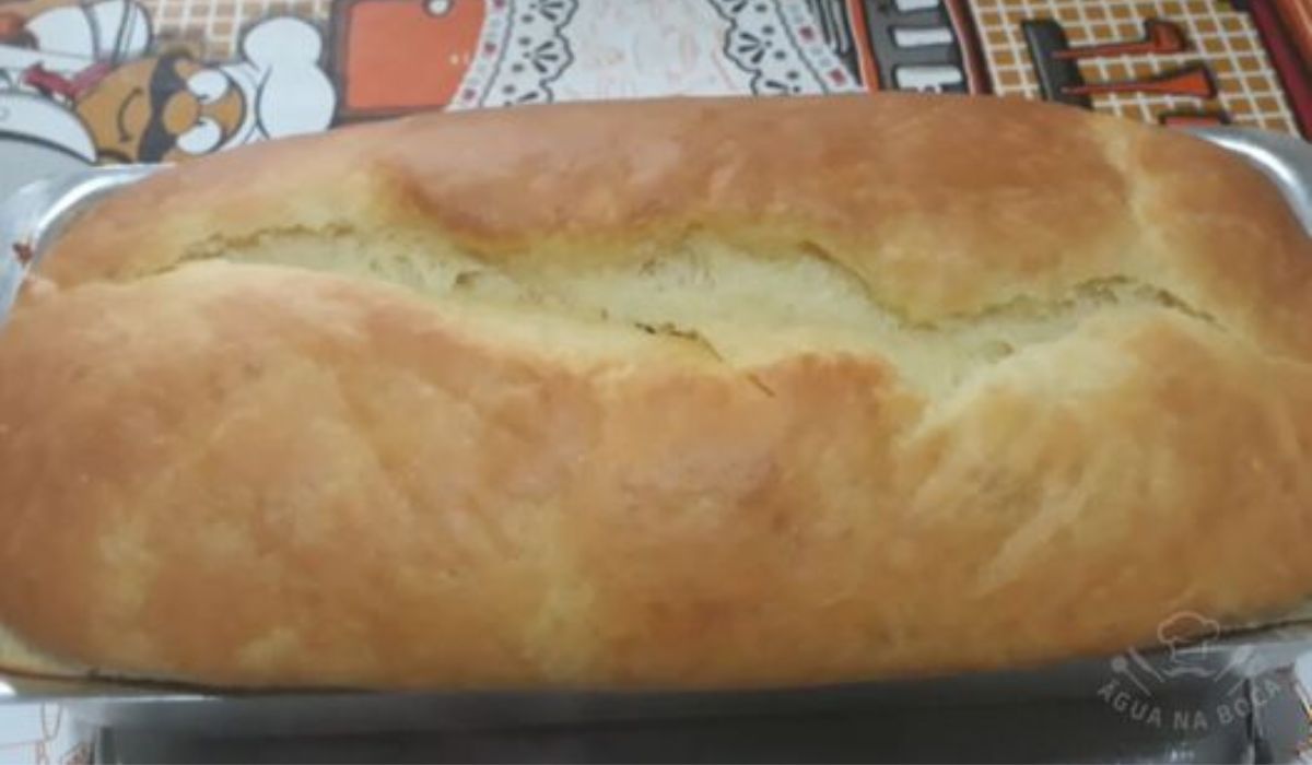 O pão caseiro de massa mole 