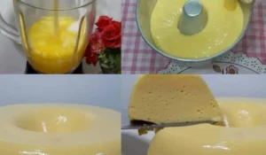 Pudim de geladeira de maracujá