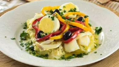 Salada de bacalhau