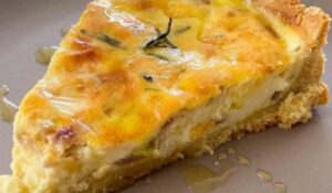 Quiche de Alho-poró e Alecrim