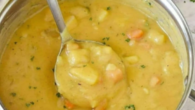 Sopa cremosa de batata