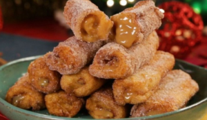 Rabanada de churros com pão de forma