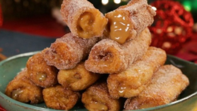 Rabanada de churros com pão de forma