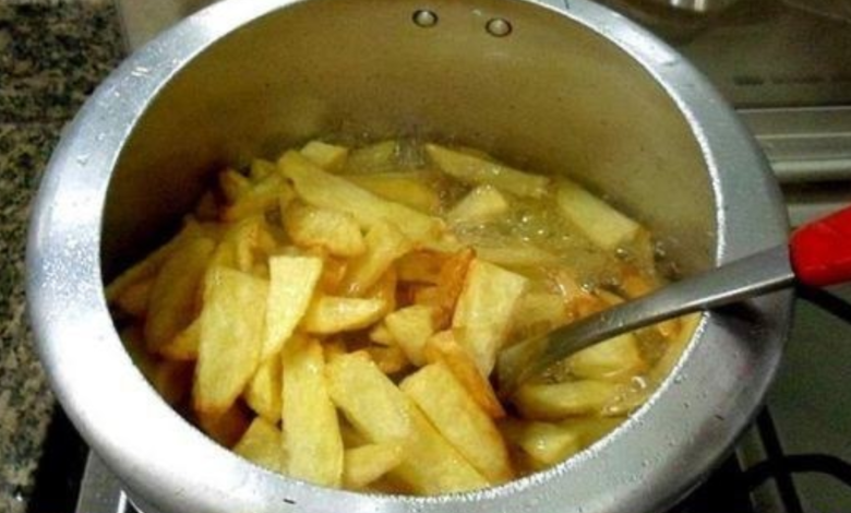 batata frita na panela de pressão