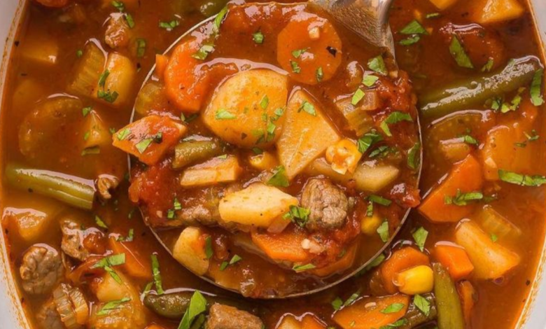 sopa de carne com legumes