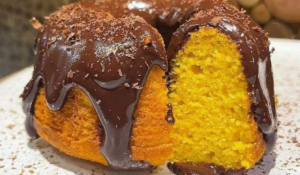 Delicioso Bolinho de Cenoura Sem Açúcar, Sem Glúten e Sem Lactose