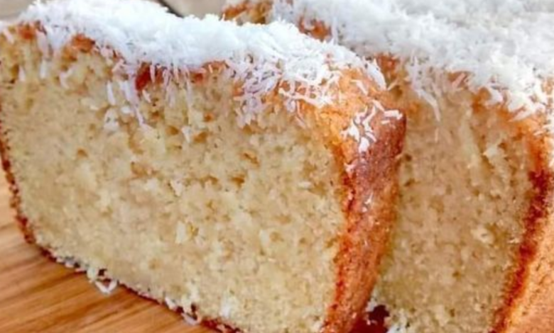 Bolo de Coco Zero Sem Glúten, Sem Lactose e Sem Fermento