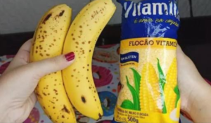 Receita de Lanche de Banana com Farinha de Milho