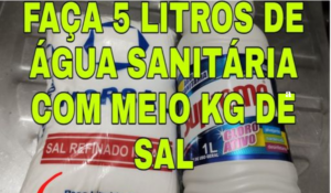 Super Água Sanitária Potencializada: Receita e Usos