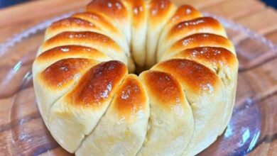 Pão doce caseiro fofinho