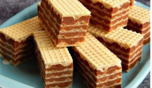 Receita de Wafers Caseiros com Laranja, Nozes e Chocolate