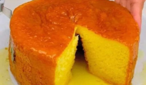 Bolo de Laranja Molhadinho Sem Farinha de Trigo e Sem Leite