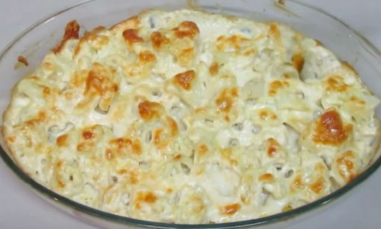 couve-flor gratinada