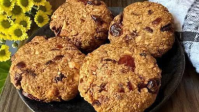 Cookies de Aveia com Frutas Secas