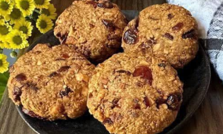 Cookies de Aveia com Frutas Secas