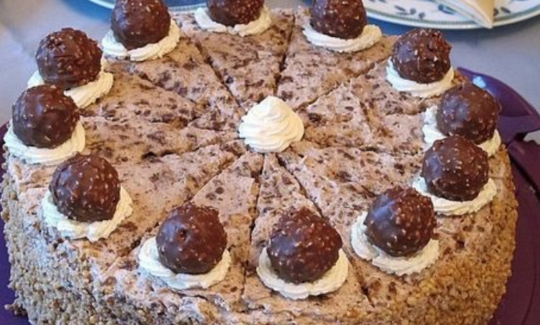 Bolo Ferrero Rocher