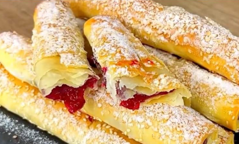 Strudel de Cereja Delícia Folhada e Saborosa