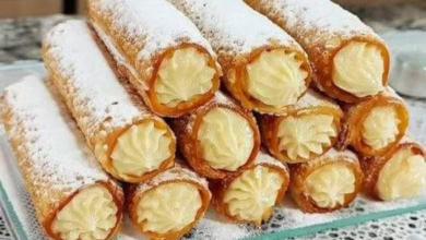 cannoli com massa de pastel