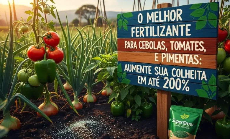 O Melhor Fertilizante para Cebolas, Tomates e Pimentas: Aumente Sua Colheita em Até 200%