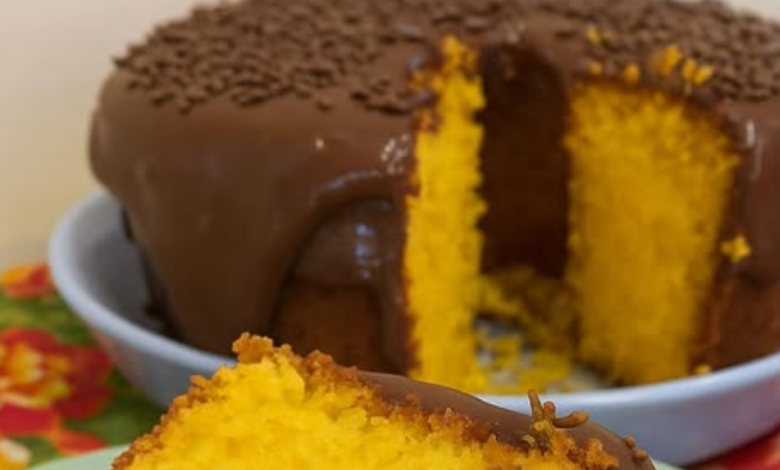 Bolo de Cenoura com Brigadeiro