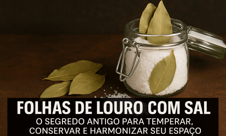 Folhas de Louro e Sal Grosso