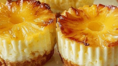 Mini Cheesecakes de Abacaxi