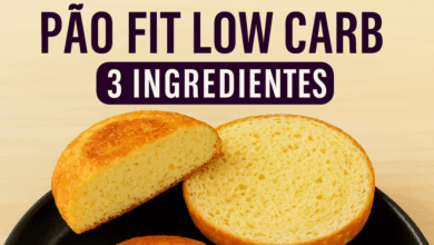 PÃO FIT LOW CARB - 3 INGREDIENTES