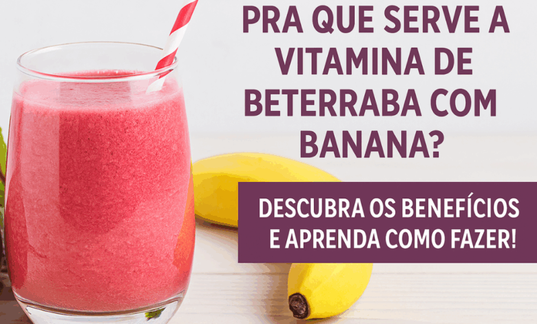Vitamina de Beterraba com Banana