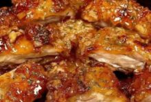 frango crocante com mel e alho