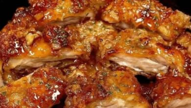 frango crocante com mel e alho