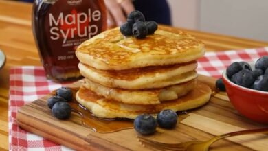 Receita de Panqueca Americana Fofinha com Mel