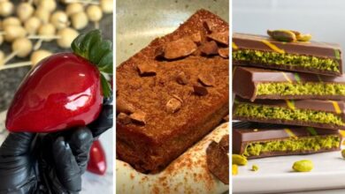 Sobremesas e doces em destaque entre as receitas mais buscadas em 2025, incluindo morango do amor, doce de leite assado e chocolate com pistache
