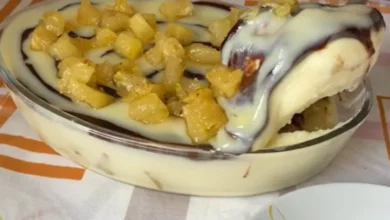 bombom de abacaxi na travessa