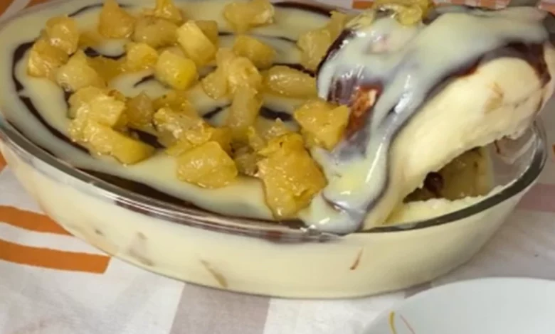 bombom de abacaxi na travessa