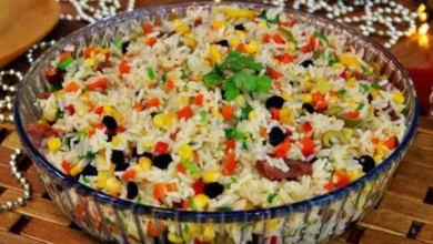 Receita de Arroz Natalino Fácil e Saboroso: O Acompanhamento Perfeito para 25 Pessoas