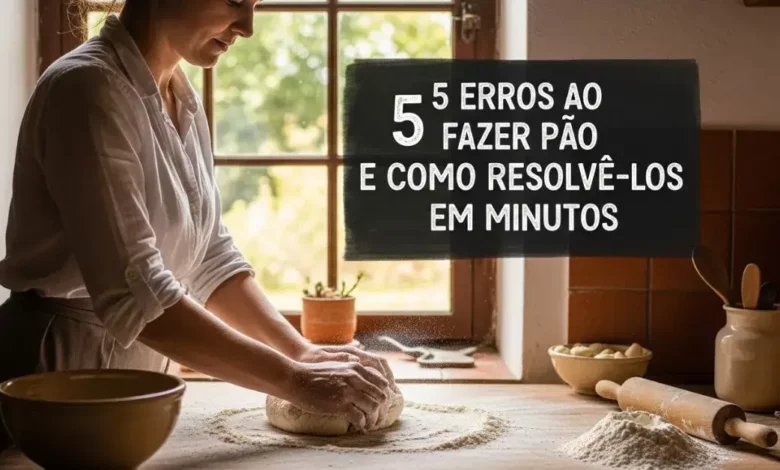 5 Erros ao Fazer Pão e Como Resolvê-los em Minutos