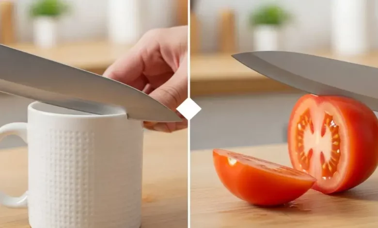 Facas Cega? Truque Caneca Cerâmica Afia em 3 Minutos!