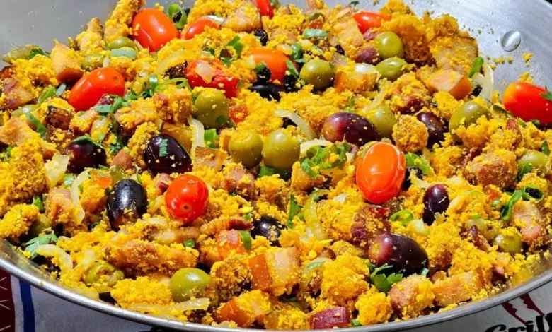 Farofa de Cebola Caramelizada para a Ceia de Natal