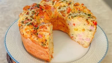 Bolo Salgado Recheado de Liquidificador