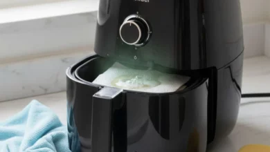 Limpar Airfryer Sem Desmontar com espuma